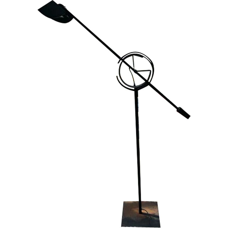 Vintage floor lamp Il tempo in steel by Relco Italia 1955s