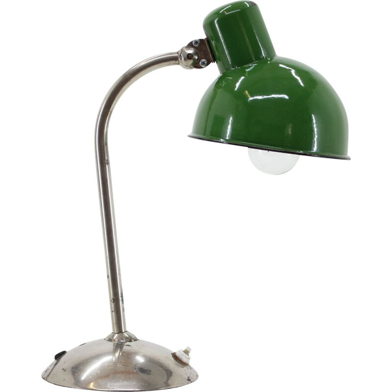 Vintage art deco table lamp, Czechoslovakia 1940