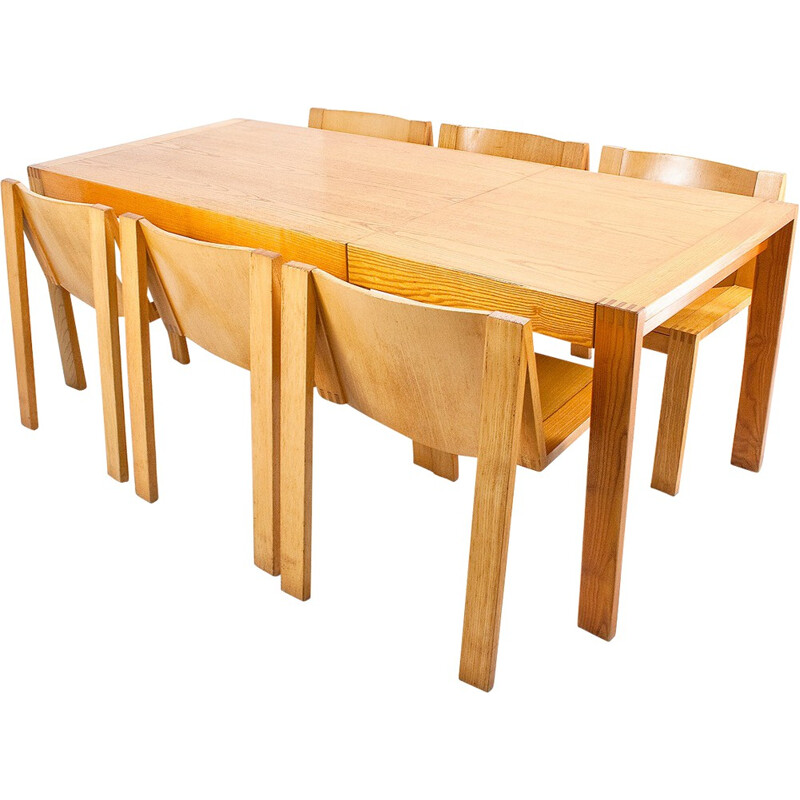 Pastoe dining room set SE15, Pierre MAZAIRAC & Karel BOOZAAIJER - 1976