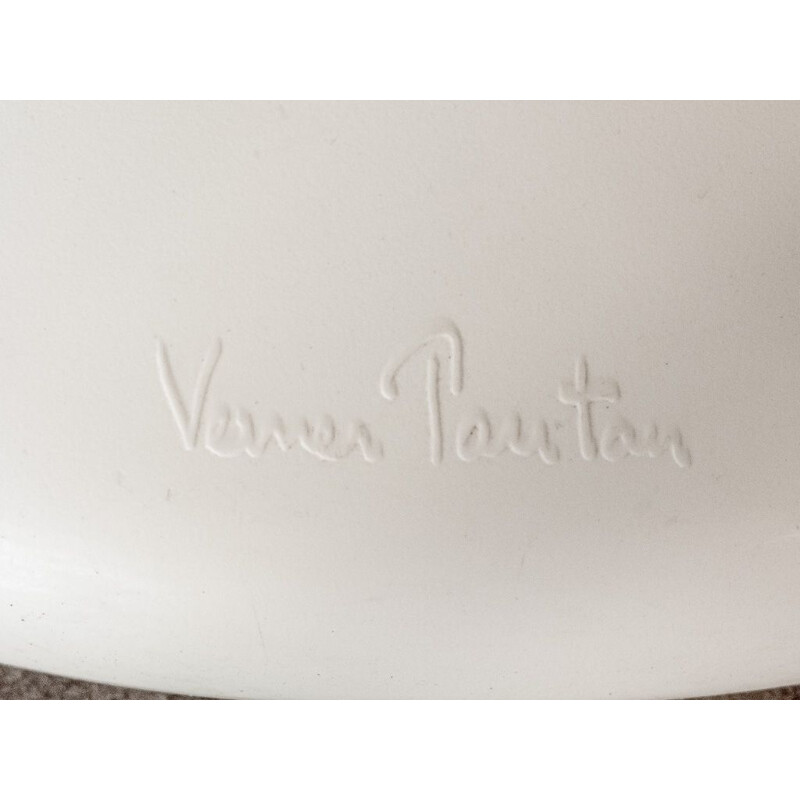 Paire de chaise vintage Panton blanche Verner Panton 1967