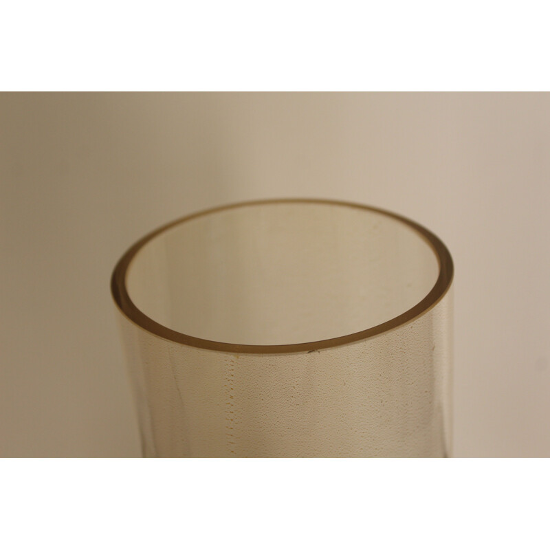 Vase vintage en verre de Murano Inclusions de poussière d'or 1970