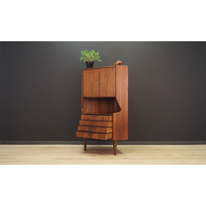 Vintage corner cabinet rosewood 1970s