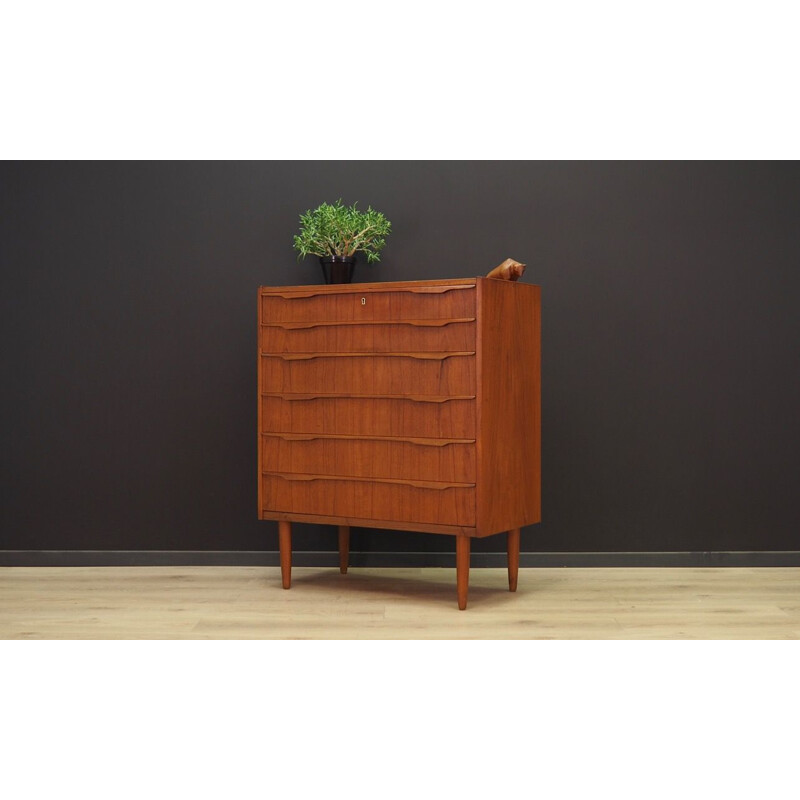 Vintage chest of drawers teak Scandinavian 1970s