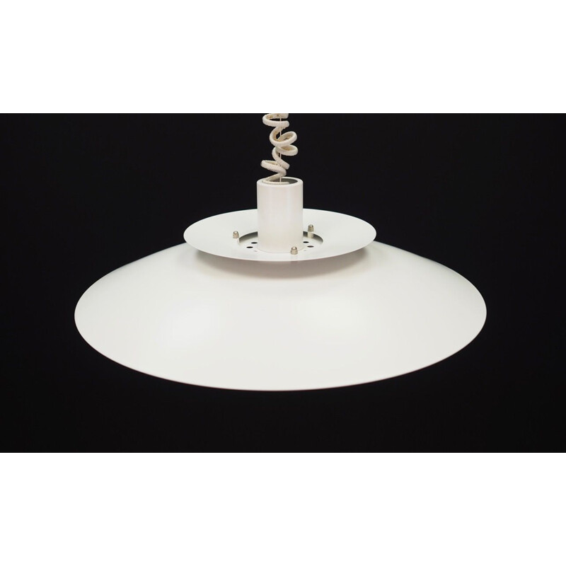 Lampe vintage Form-Light métal blanc Danois 1970