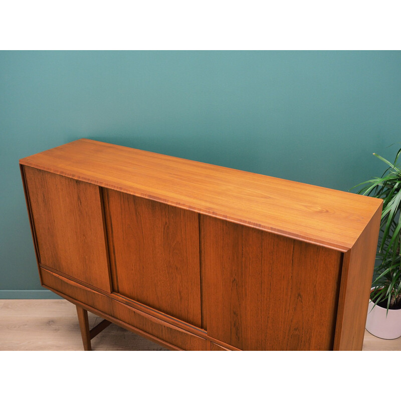 Vintage Highboard teak,E.W. Bach Danish 1960s