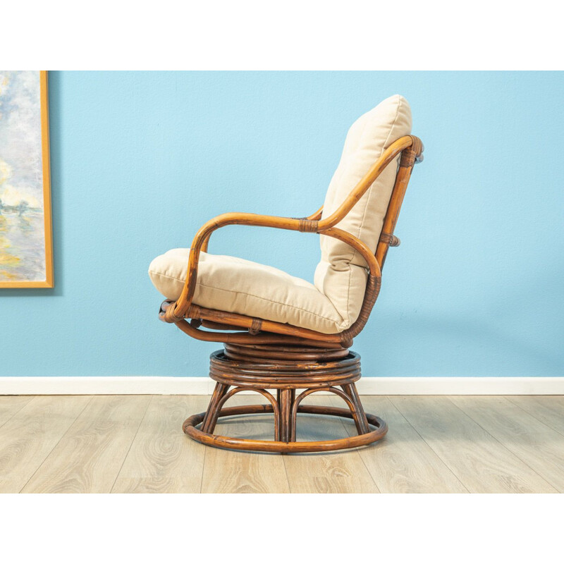 Fauteuil vintage en bambou 1960