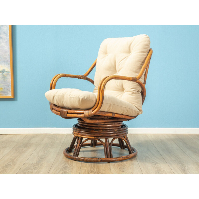 Fauteuil vintage en bambou 1960