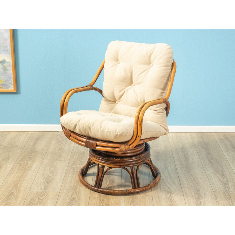 Vintage bamboe fauteuil 1960