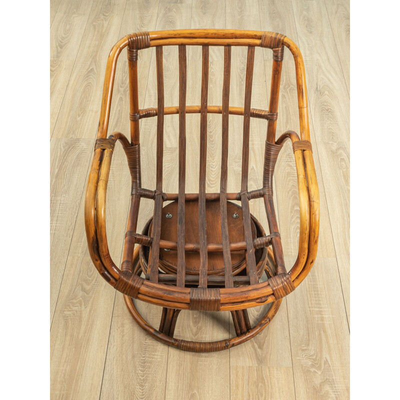 Vintage bamboe fauteuil 1960