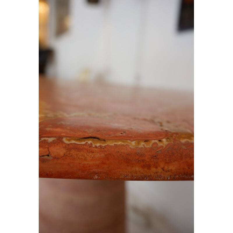 Vintage travertine dining table 1960