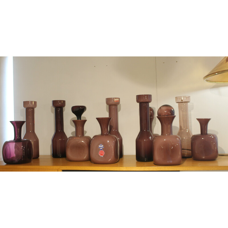 Set of 11 vases in Murano glass - 1970s