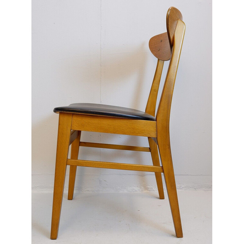  Ensemble de 6 chaises vintage en teck modèle 210 par Farstrup Møbelfabrik -danoises  1960