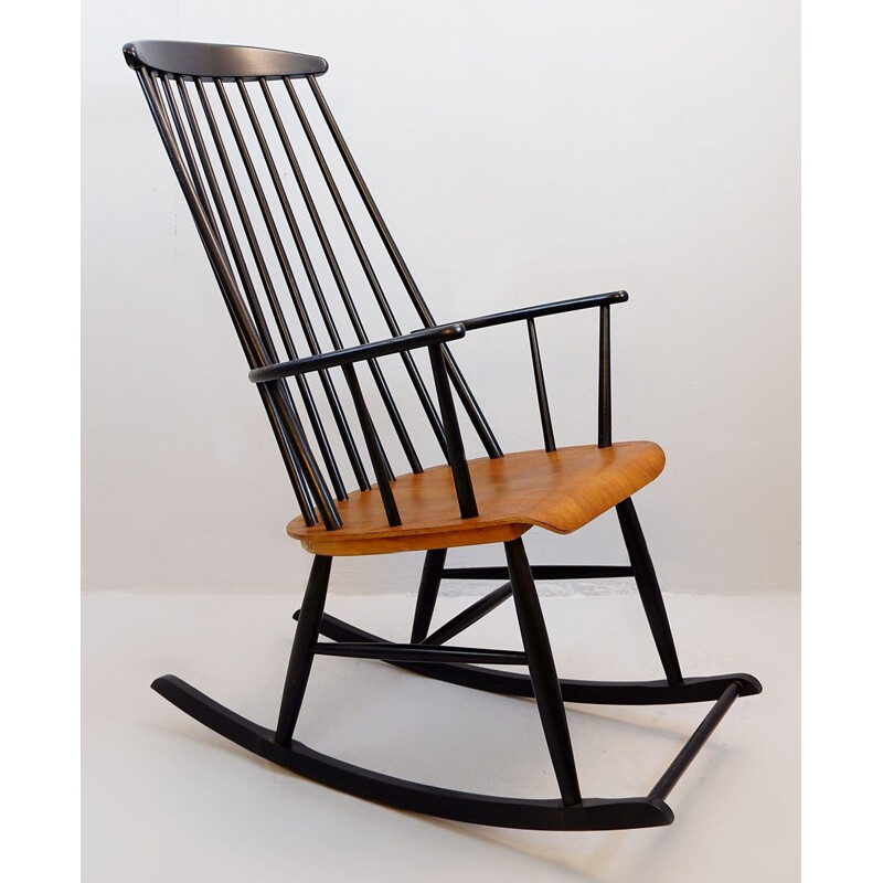 Vintage Scandinavian Rocking Chair, 1960