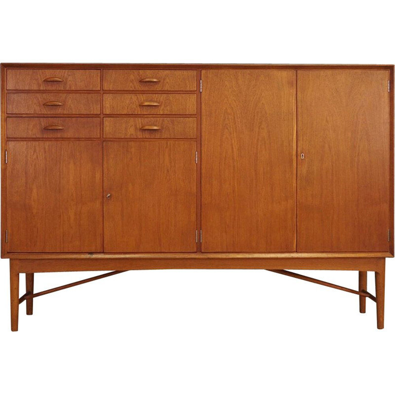 Vintage highboard teak Scandinavian 1970s