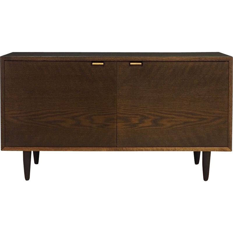 Scandinavian oak veneer vintage sideboard 1970