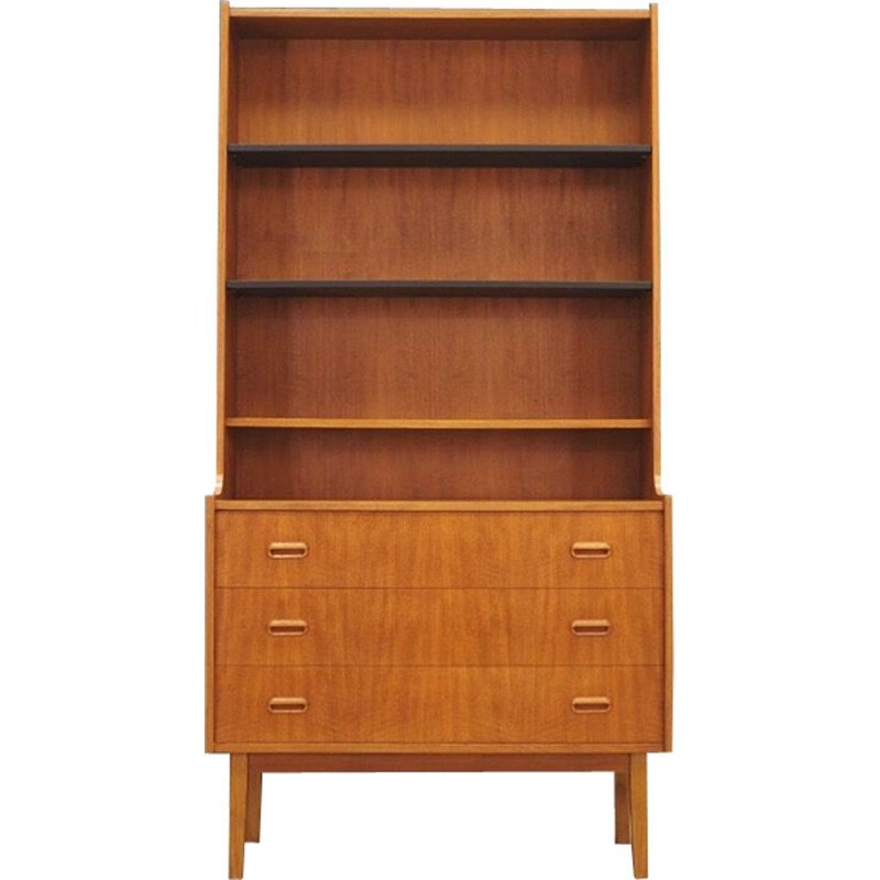 Vintage bookcase library teak Scandinavian 1970s