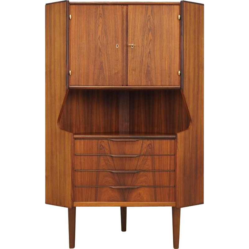 Vintage corner cabinet rosewood 1970s