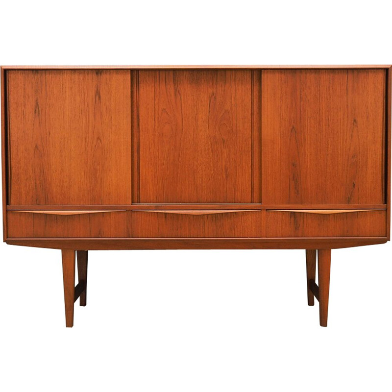 Vintage Highboard teak,E.W. Bach Danish 1960s