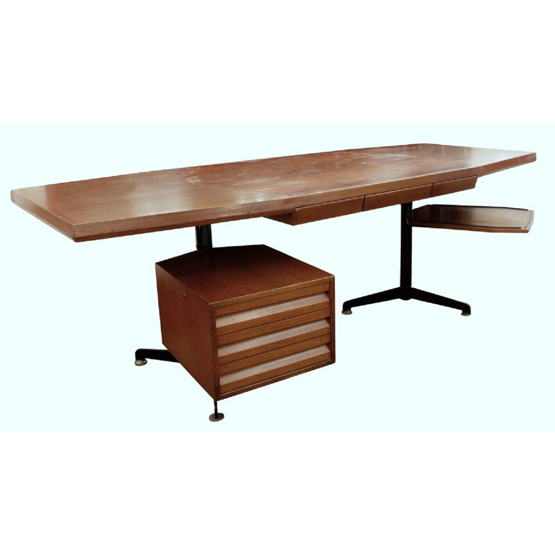 Vintage desk Osvaldo Borsani Italy 1950