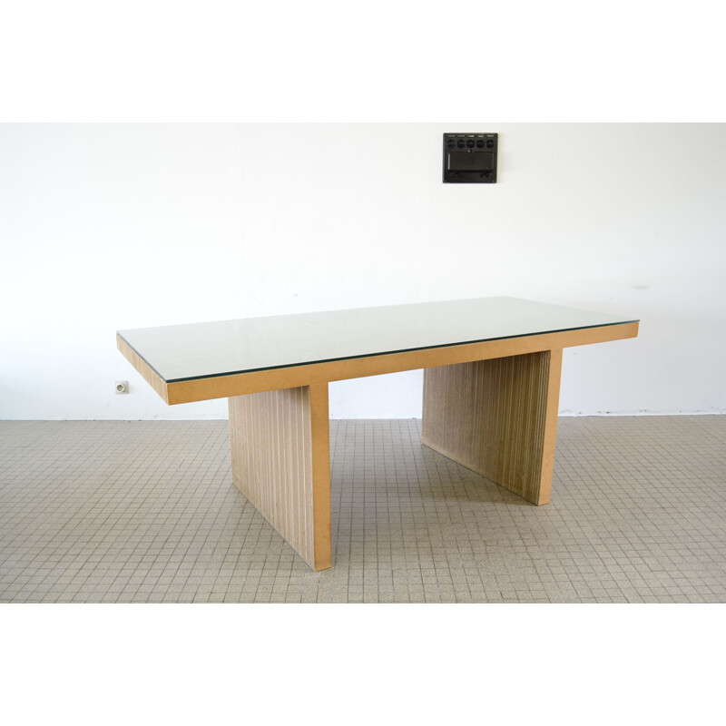 Table vintage Vitra Easy edges de Frank Gehry 1972