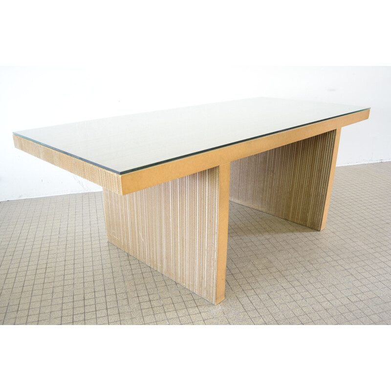 Vintage table Vitra Easy edges by Frank Gehry 1972