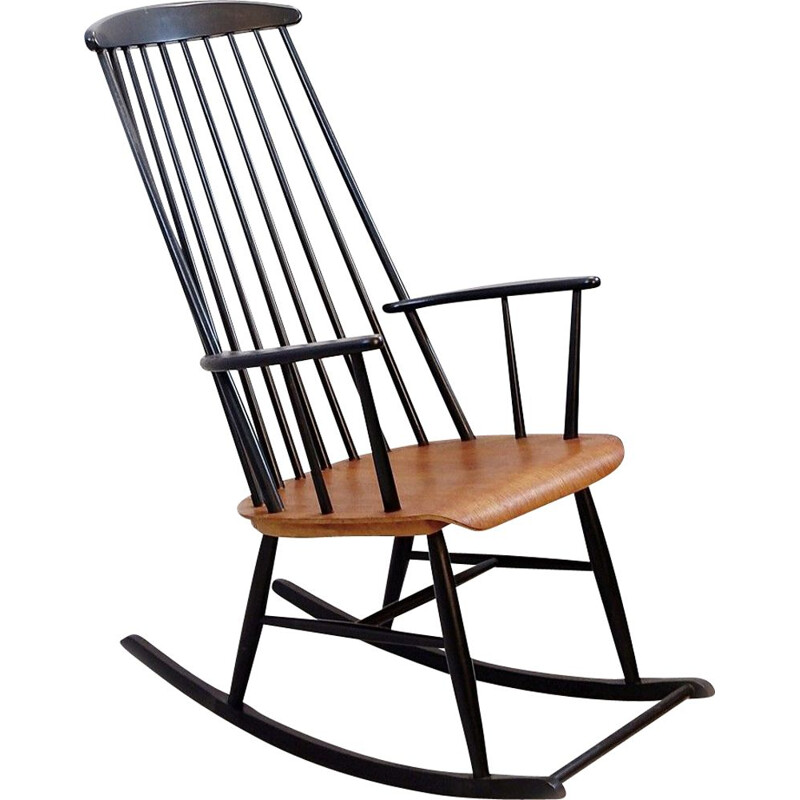 Vintage Scandinavian Rocking Chair, 1960