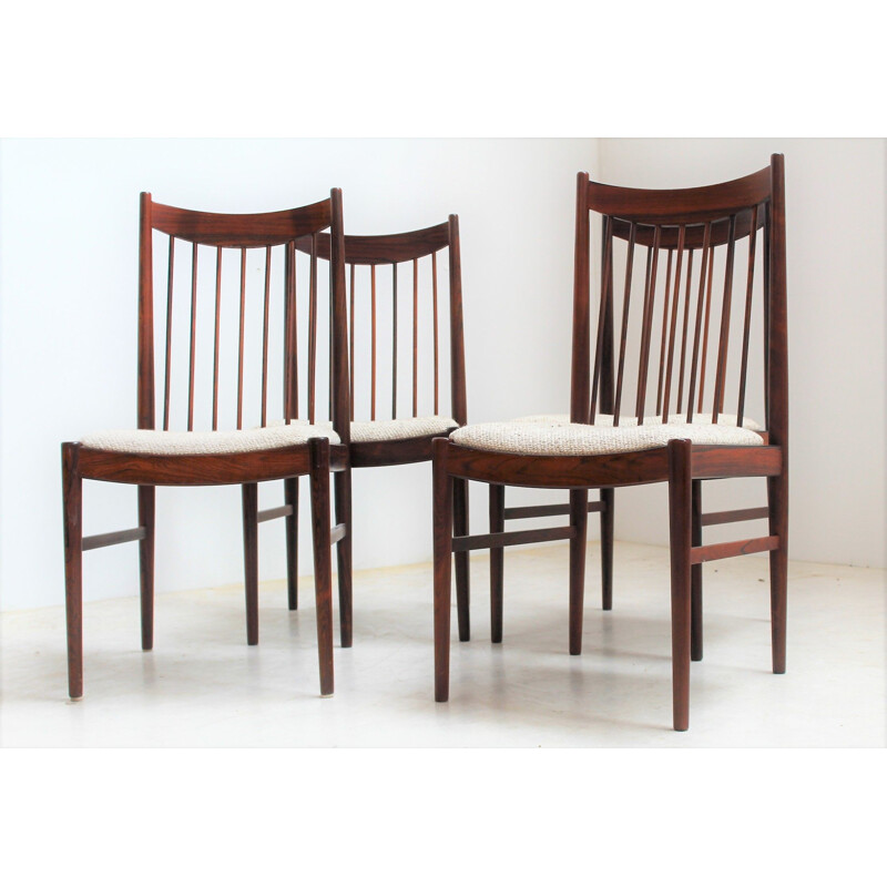 Set of 4 vintage Rio Arne Vodder rosewood chairs