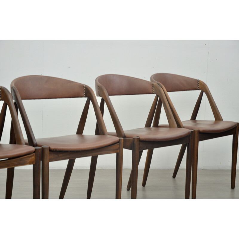 Lot de 4 chaises vintage par Kai Kristiansen 1960