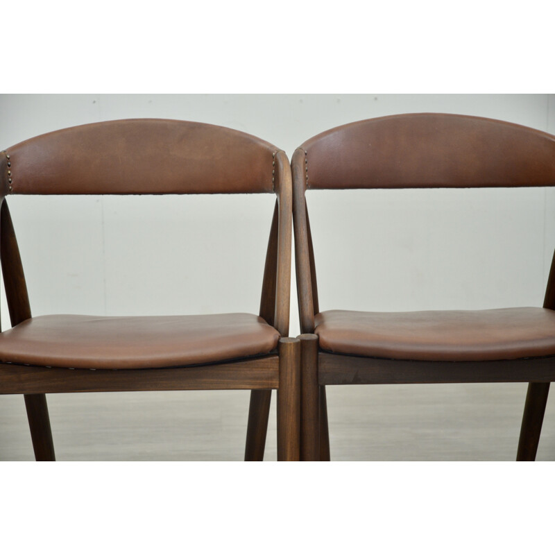 Lot de 4 chaises vintage par Kai Kristiansen 1960