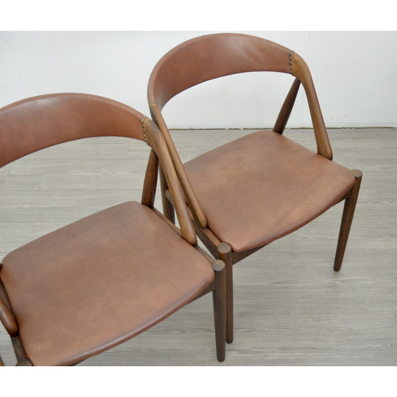 Set of 4 vintage Ddining chairs by Kai Kristiansen 1960s