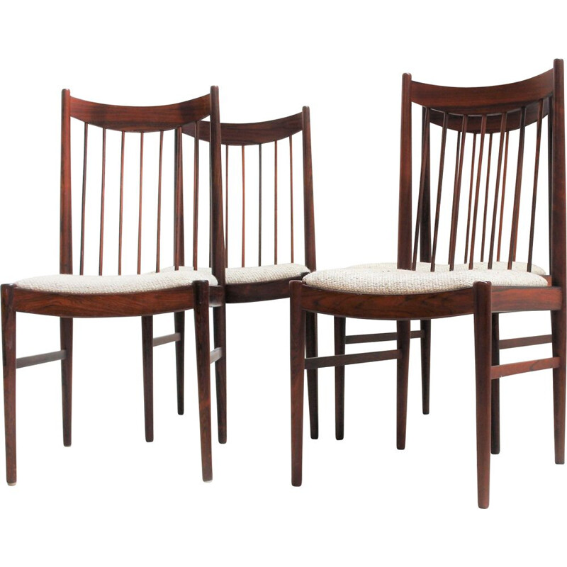 Set of 4 vintage Rio Arne Vodder rosewood chairs