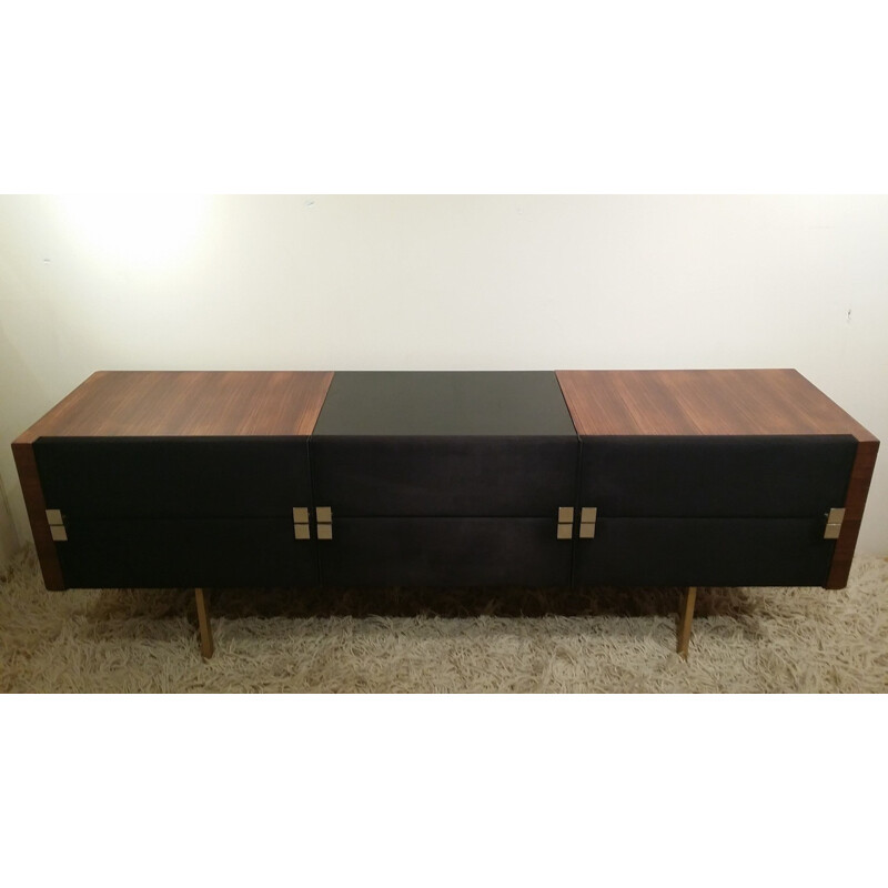 Sideboard in rosewood, Roger Landault - 1960s