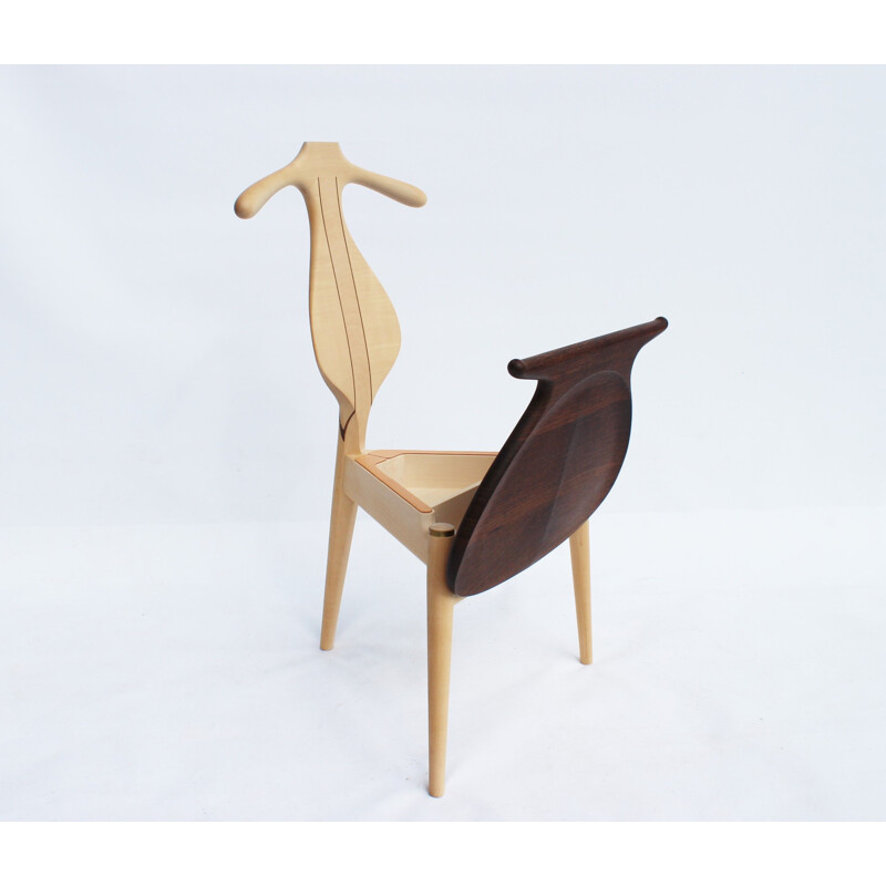 Vintage valet chair Hans J. Wegner of maple and wengé  by PP Furniture 1951s