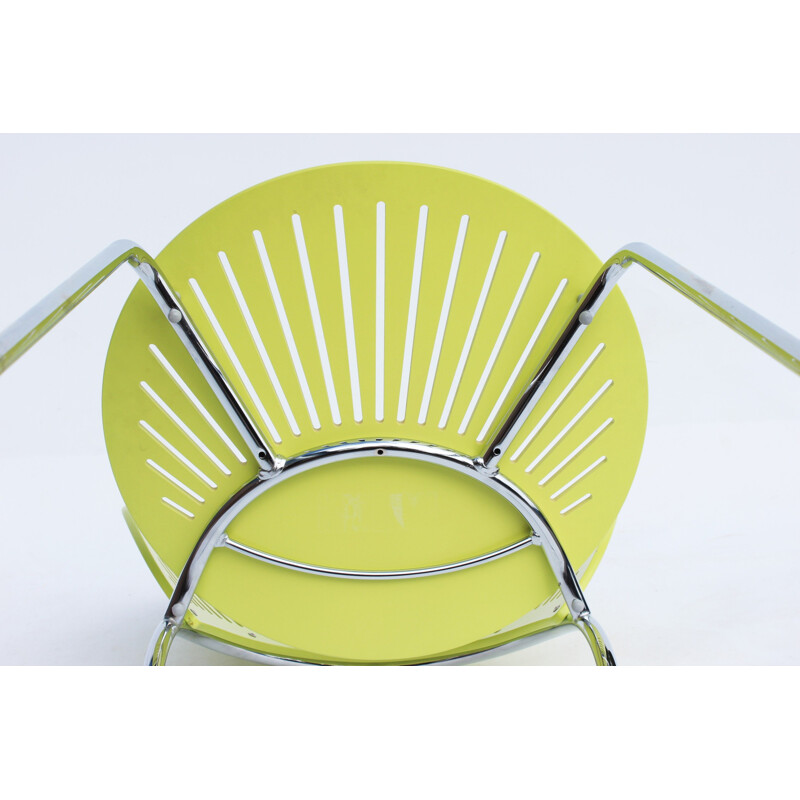 Set of 3 vintage Trinidad chairs in light green by Nanna Ditzel