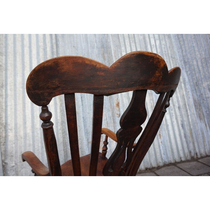 Vintage English Windsor Rocking Chair