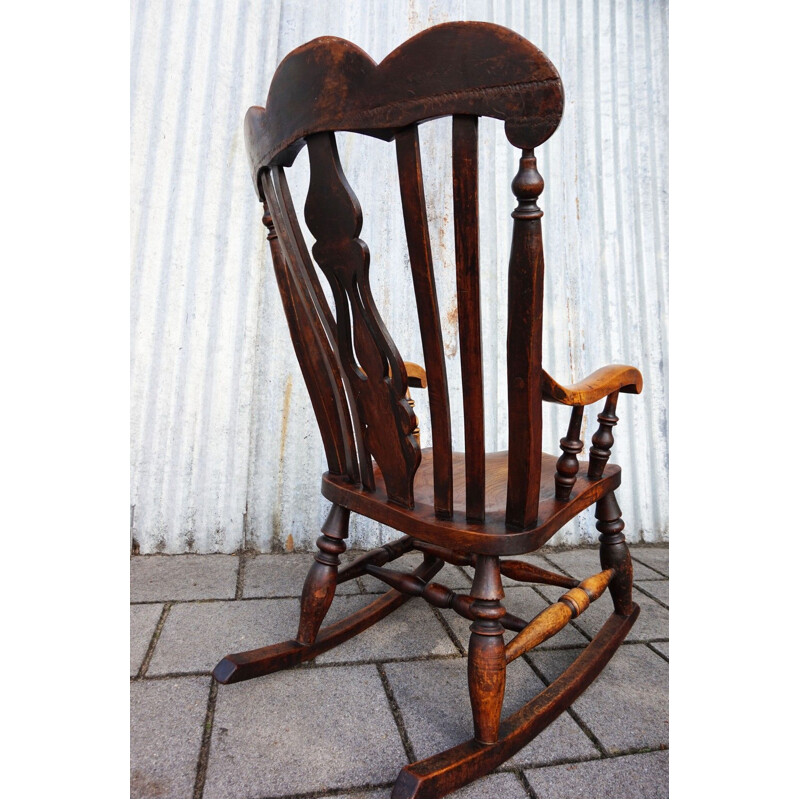 Vintage English Windsor Rocking Chair