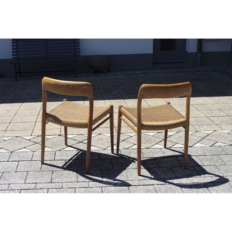 Pair of vintage chair by Otto Moller 1960s