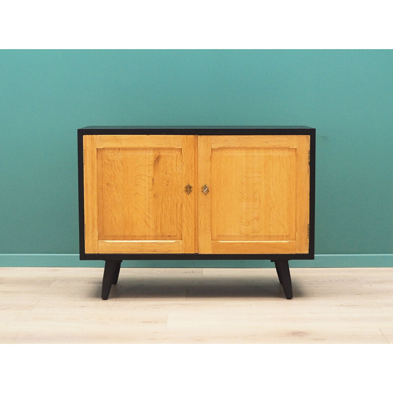 Vintage solid wood sideboard, ashes, Denmark 1970