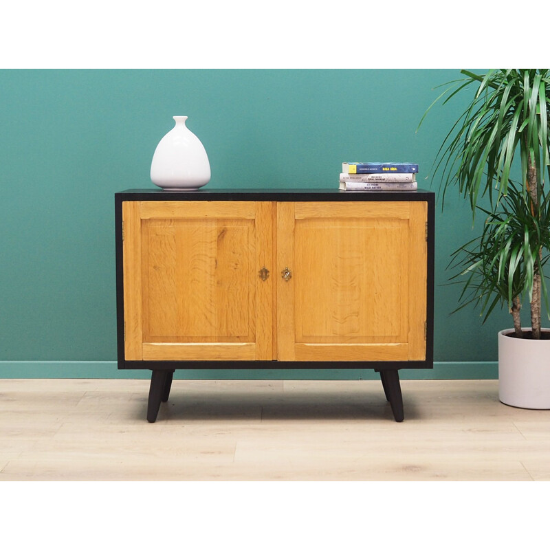 Vintage solid wood sideboard, ashes, Denmark 1970