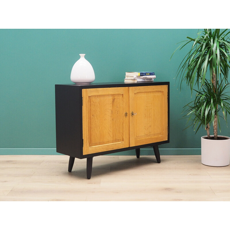 Vintage solid wood sideboard, ashes, Denmark 1970