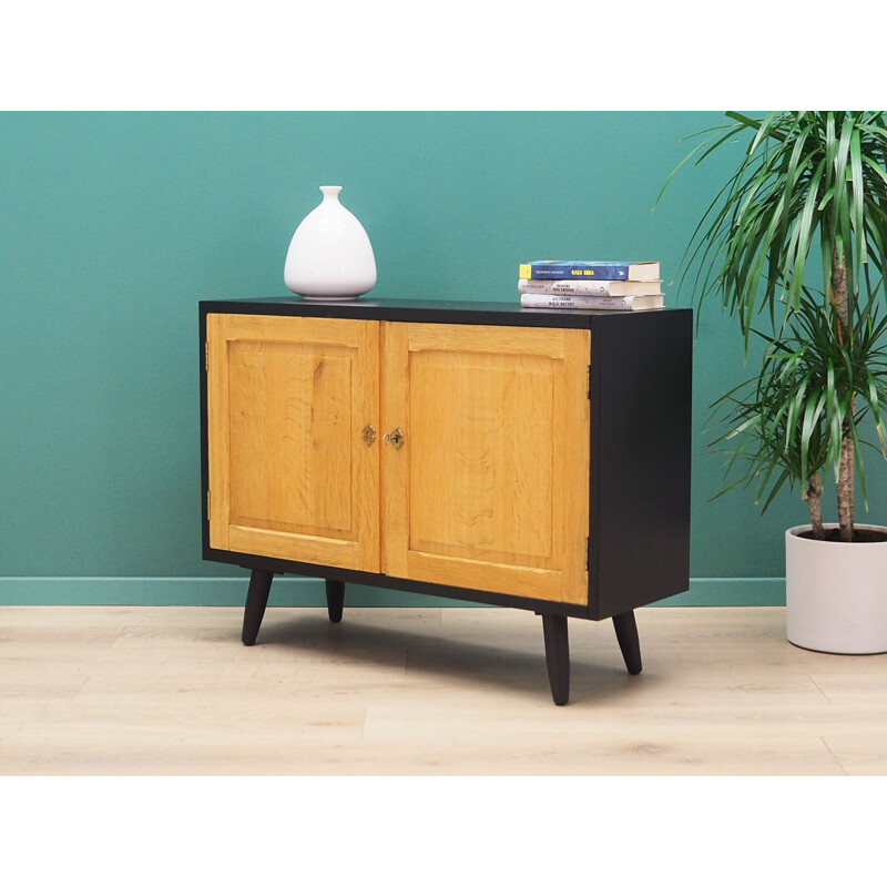 Vintage solid wood sideboard, ashes, Denmark 1970