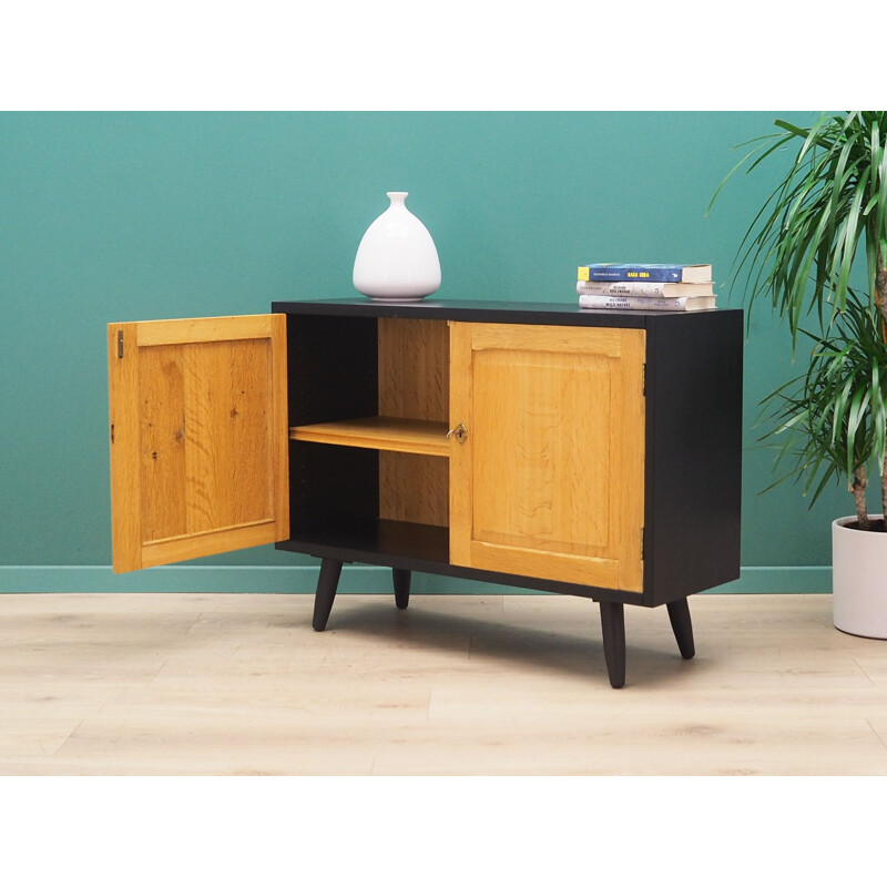 Vintage solid wood sideboard, ashes, Denmark 1970