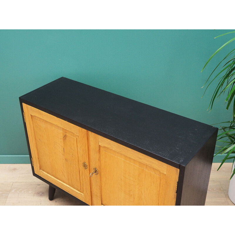 Vintage solid wood sideboard, ashes, Denmark 1970