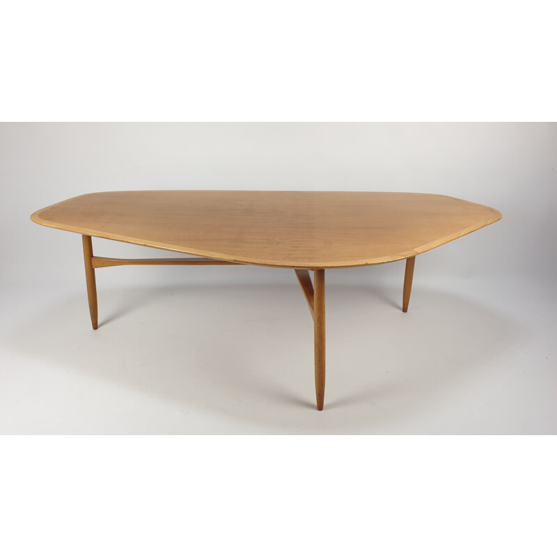 Mid-Century Swedish Teak Coffee Table by Svante Skogh 1950s