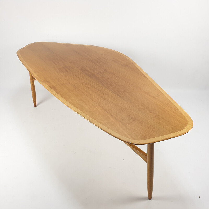 Mid-Century Swedish Teak Coffee Table by Svante Skogh 1950s