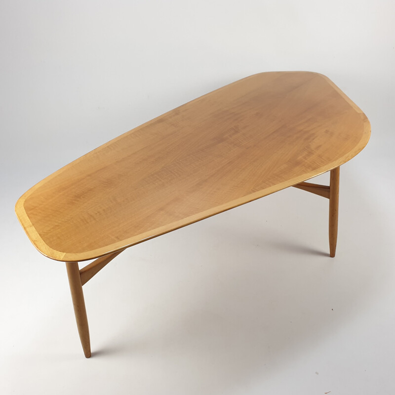 Mid-Century Swedish Teak Coffee Table by Svante Skogh 1950s