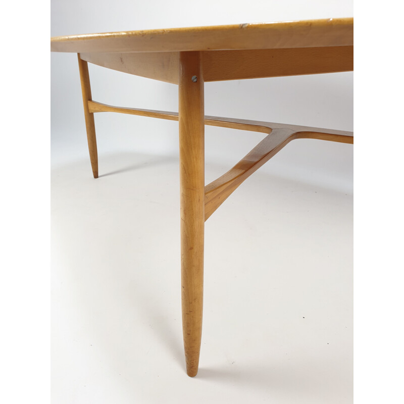 Mid-Century Swedish Teak Coffee Table by Svante Skogh 1950s