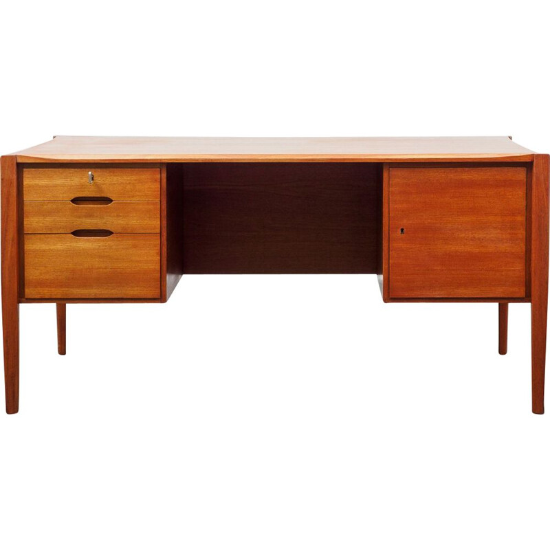 Vintage Wilhelm Renz teak desk 1960s