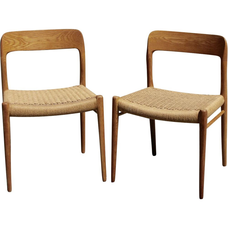 Pair of vintage chair by Otto Moller 1960s