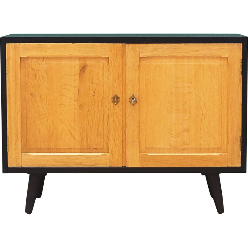 Vintage Sideboard aus Massivholz, aschgrau, Dänemark 1970